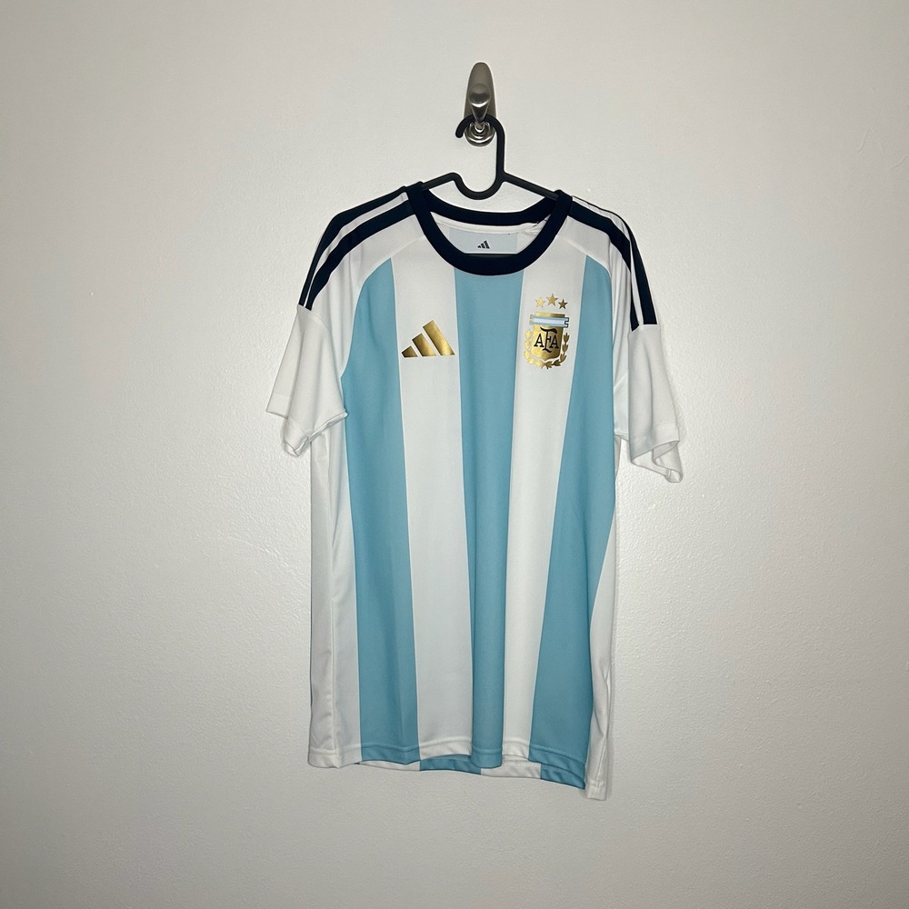 Adidas Argentina Home Jersey 3-Star World Cup Sz M NWT